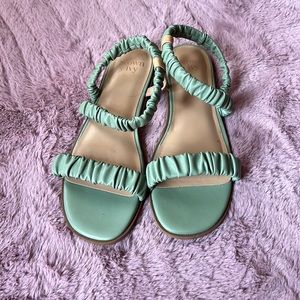Cute sage green sandals